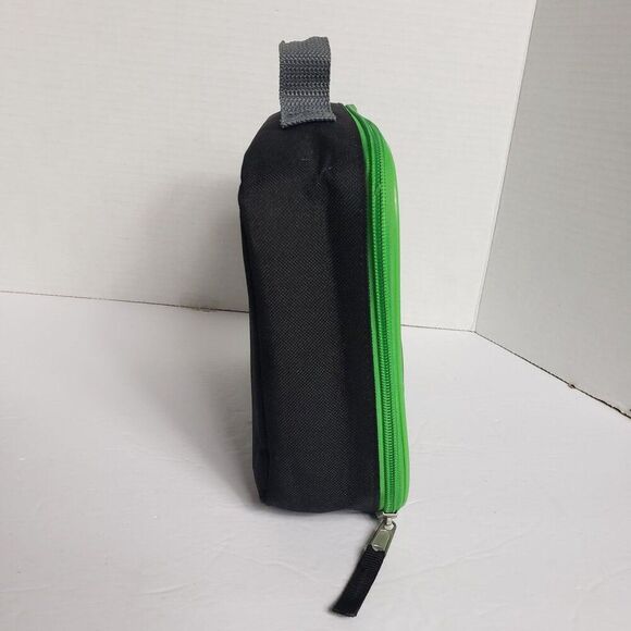 Minecraft Creeper Kids Insulated Lunch Box With Handle & Green Zipper Closure - Picture 2 of 5